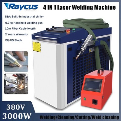3000W Raycus 4 IN 1 Fiber Laser Welding Cutting Machine 380V S&A Chille EU
