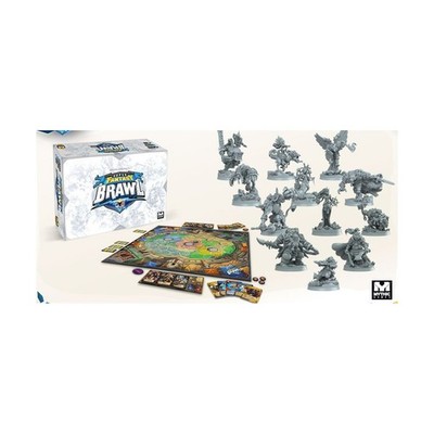 Mythic Gam Board Game  Super Fantasy Brawl (Master Wizard Kickstarte Box VG+/NM