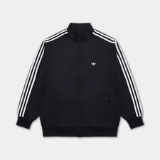 Adidas Track Top, Black, Size L, Pre-Owned, Classic Style