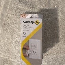 Safety 1st Press Tab Electrical Plug Protectors For Babies 32 Count New In Box
