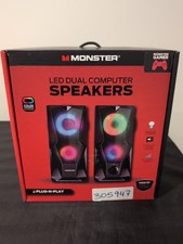 Monster USB-A Powered Gaming Speakers With LED 2 Pack