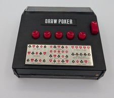 Vintage 1971 Waco Draw Poker Cordless Electric Automatic Game Japan Untested BLK