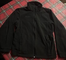 Columbia Youth 18/20 Black Polyester Zip Up Jacket