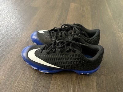NIKE Vapor Youth Baseball Soccer Cleats Black Blue 7.5 Fast-flex AQ8151-008 