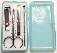 Einfaches Nagelset -TüRkis- FüR Unterwegs- Box ManiküRe PediküRe 5- Teile Solida