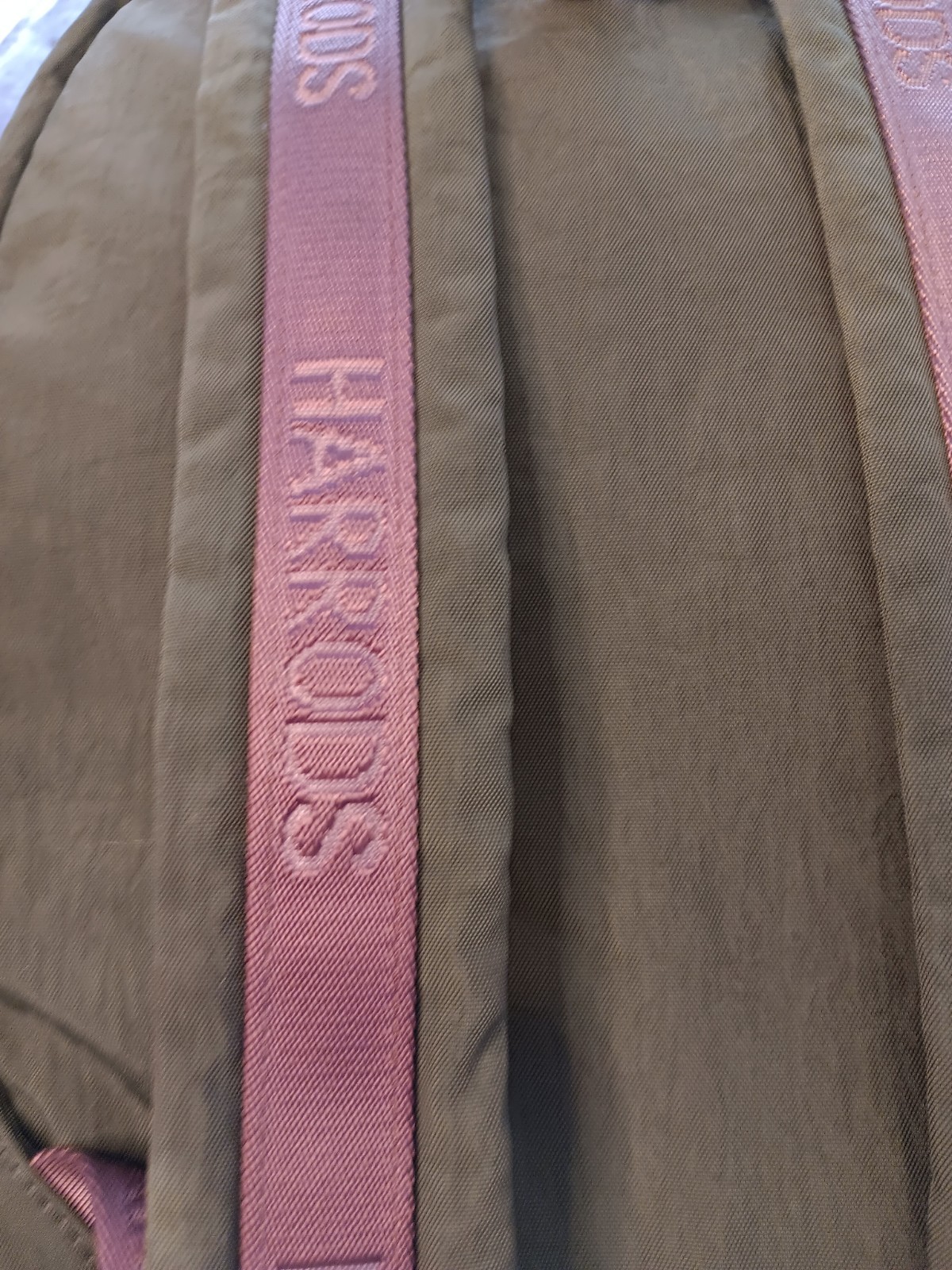 Harrods Medium Sized Backpack Understated Logo St… - image 5