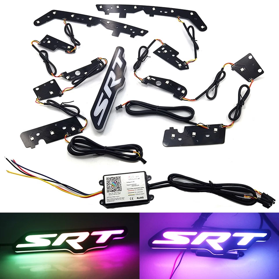 Placa LED DRL RGBW para Jeep Grand Cherokee 2014-2021 APP faros Bluetooth hágalo usted mismo Foto 4 de 4