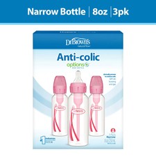 Anti Colic Narrow Baby Bottle Pink