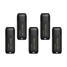 TEAMGROUP C175 32GB 5 Pack USB 3.2 Gen 1 (USB 3.1/3.0) Flash Thumb Drive, Ext...