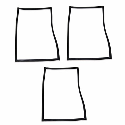 KOMPLETTER SET 3 x TRUE 811422 GUMMIERTÜR DICHTUNGEN FÜR TGU TGW MODELL KÜHLSCHRÄNKE