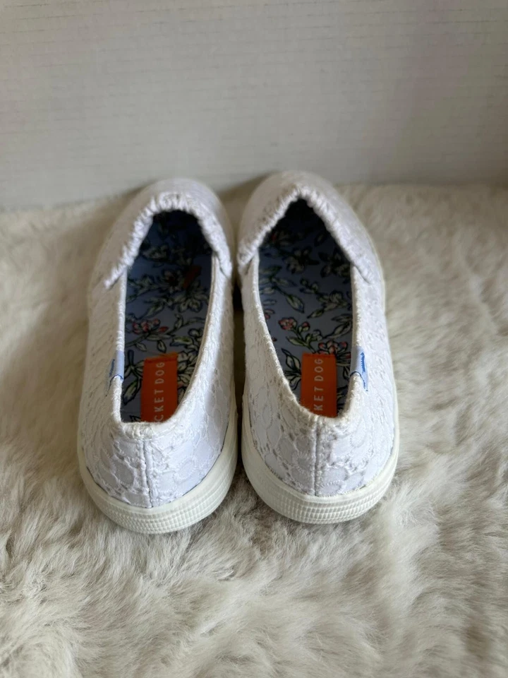 Zapatos sin cordones Rocket Dog Clea para mujer talla 6,5 blancos boho cómodos mocasines Foto 4 de 4
