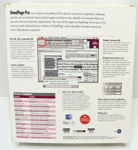 OmniPage Pro 6 Demo Essential Scanner Software Word Recognition 3.5 Floppy 1994 - Picture 6 of 10
