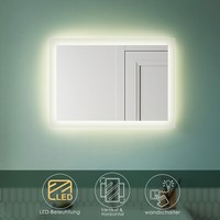 Led Badspiegel 50X70 Badezimmer Spiegel Mit Beleuchtung Lichtspiegel Neutralweiß