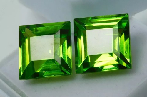 AAA Quality Natural 20 Ct+Green PERIDOT Asscher Cut EGL CERTIFIED Loose Gemstone - Picture 4 of 6