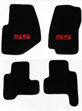 New 2002-2007 Chevy Trailblazer Floor Mats Black Embroidered Ss Logo Red Set 4