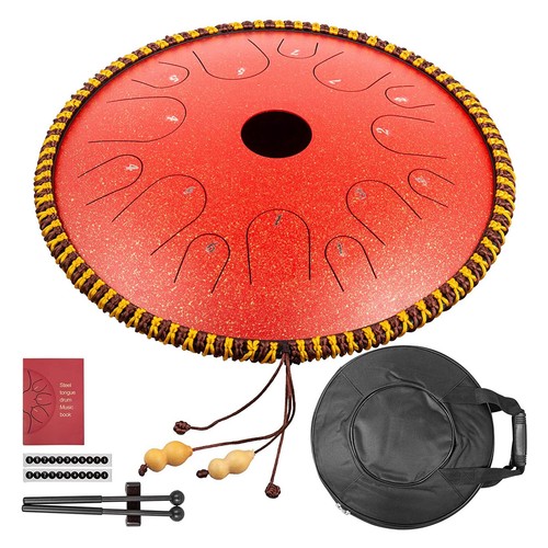 Steel Tongue Drum 14 Inch 14Note Steel Hand Drum with Bag Music Book Drumsticks - Picture 15 of 18