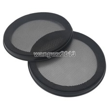 2pcs 6.5" inch 183mm Speaker Cover Car Audio Decorative Circle Metal Mesh Grille