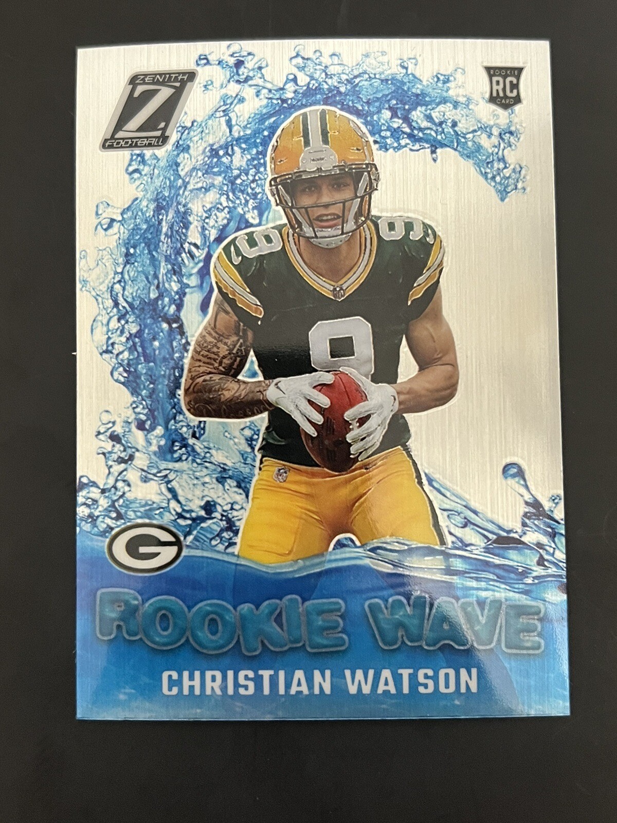 2022 Panini Zenith Rookie Wave CHRISTIAN WATSON Silver Prizm RC Packers