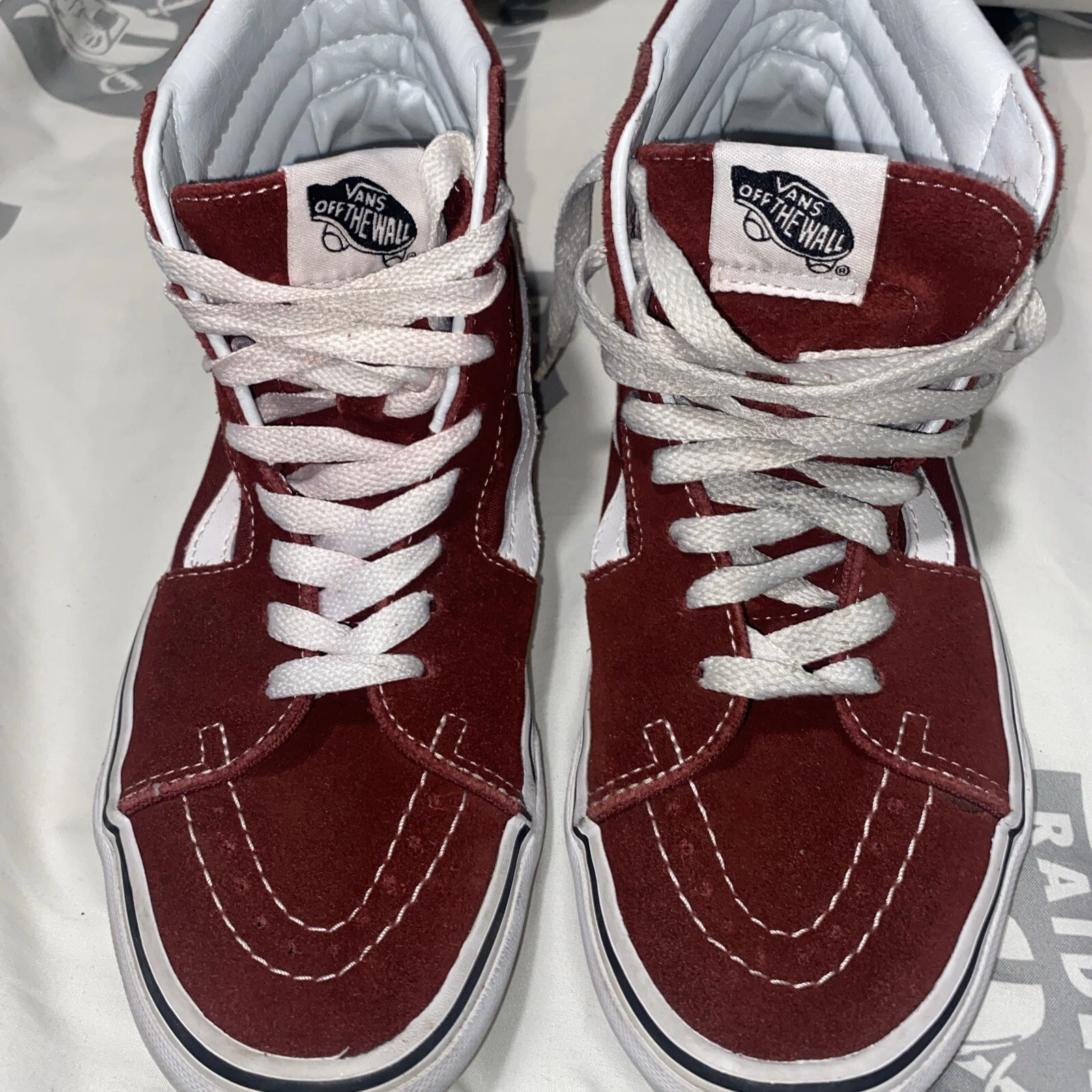Vans Burgundy Uomo 6.5 Donna 8.0 Ottime Condizioni Coppia Usati pochissimo