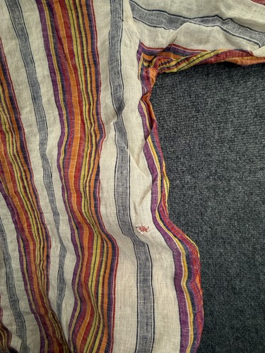 Etro Milano Italy Langarm Hemd Leinen gestreift bunt Knopfleiste Logo XL - Bild 22 von 24