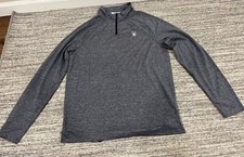 Spyder Active 1/4 Zip Lightweight Long Sleeve Gray Size Medium