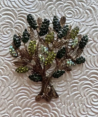 Unique vintage style tree brooch /pendant