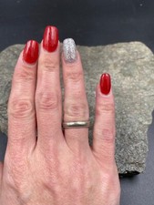 Stunning Vtg 925 Sterling Silver Classic Band Ring 433