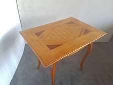 Damenschreibtisch Beistellisch Kirschbaum Platte mit Intarsien um 1850