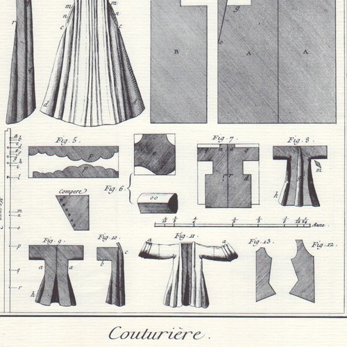 Couturière -  Gravure ancienne - Réédition 1964 - Foto 1 di 2