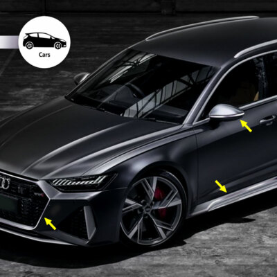 Strisce Decorative Per Auto, Bicolore, 10 M Di Lunghezza, 15