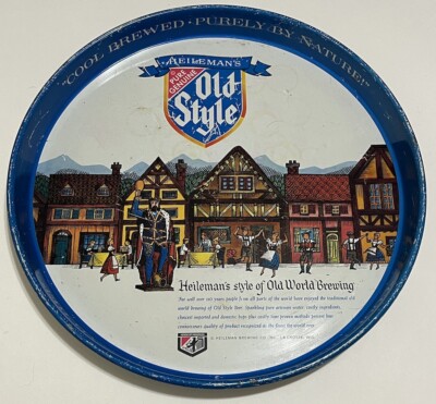 Heilemans Old Style Metal Beer Tray 12  LA Crosse, Wisconsin