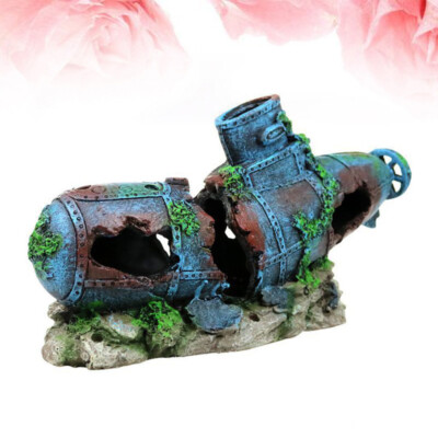 Fish Tank Paysage Accessoires Sous-marin Décor Résine liquidation Habitat Aquarium Habitat