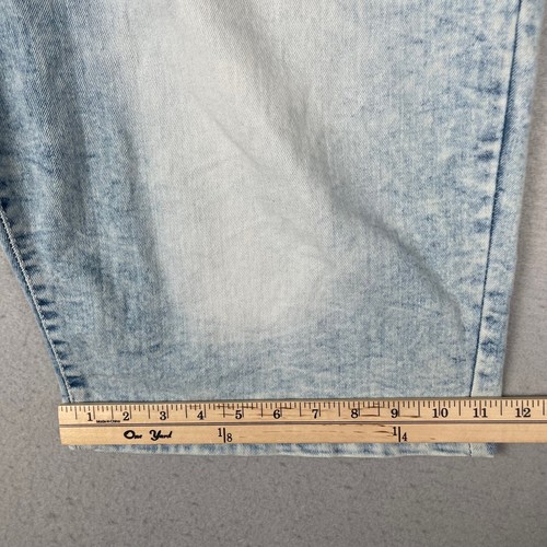Vintage Y2K Southpole Denim Shorts Mens 42 Blue Acid Wash Baggy 12" Jean Jorts - Picture 9 of 13