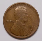 United States 1915 S Small Cent VG+ Very SCARCE Lincoln Head KEY US Wheat Penny