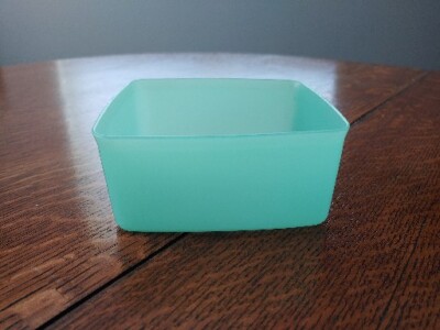 Vintage Tupperware Jade Green Container 311-27 No Lid