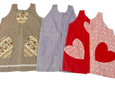 Vintage pinafore kitchen aprons Holiday aprons cotton blend handmade choose