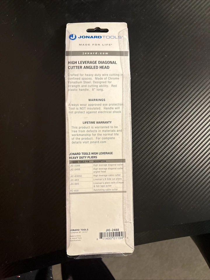 JIC-2488 High Leverage Diagonal Cutter, Curved Head, Dipped Handles - Image 2 of 2