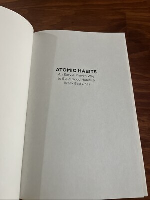 Atomic Habits by James Clear, Hardcover, No Dust Jacket