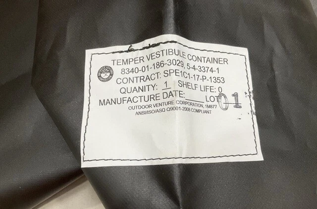 GENUINE US MILITARY TENT STORAGE BAGS TENT & SHELTER STORAGE SOLUTION NEW IN BOX - Image 3 of 4