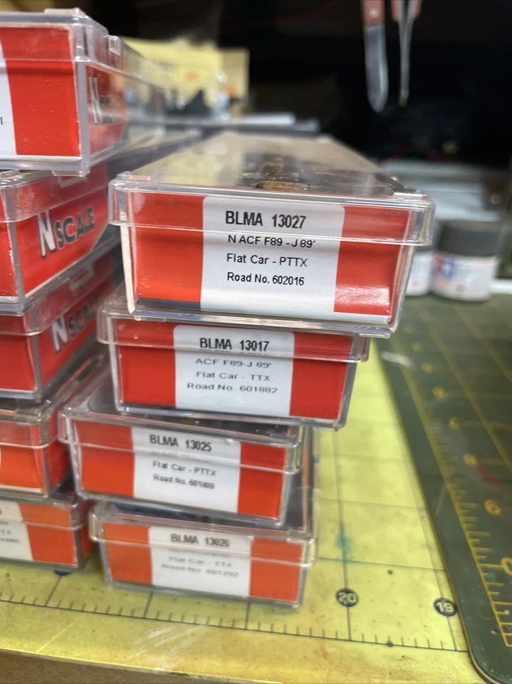 BLMA 1300x N Scale ACF F89-J89' Flat Car - RTTX - Image 4 of 4