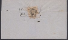 MÉXICO, 1862. Carta Doblada 8, Oaxaca - Tuxtla