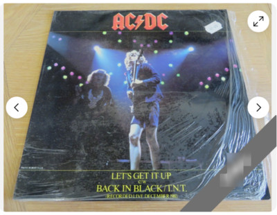 maxi single vinyl.ex.acdc,lets get it up-back in black- 1981 - uk england
