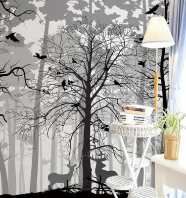 3D Tree Branch Bird G261 Wallpaper Wall Murals Removable Self-adhesive Honey