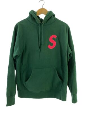 Supreme Hoodie M Cotton Green S LOGO Hooded Sweatshirt 19AW
