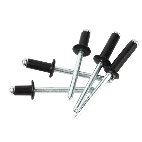 Blindnieten Schwarz Flachkopf Alu / Stahl Nieten Popnieten Niete 3.2mm 4mm 5mm - Bild 4 von 32