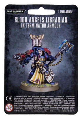 Blood Angels Librarian in Terminator Armour Space Warhammer 40K NIB Blister