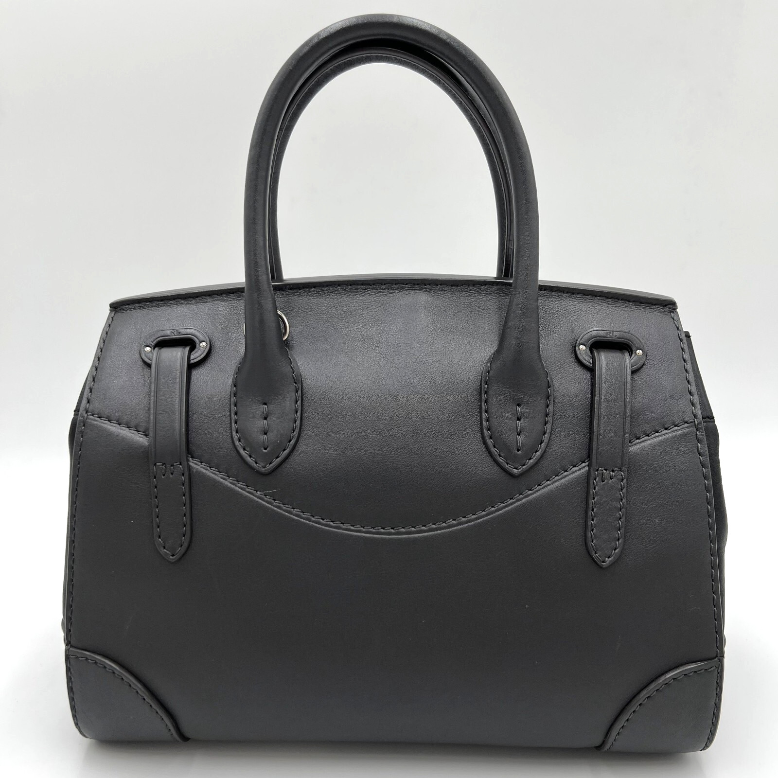 Ralph Lauren Ricky Soft Leather Handbag Shoulder Bag 2way Japan Exclusive USED image 5