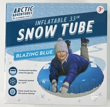 Arctic Adventure Snow Tube by MinnARK Sports Inflatable 33" Handles Blue A5