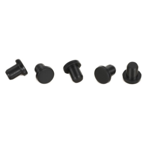 Black Rubber Plug Solid Silicone Sealing Stopper Diameter 3-15mm Dust-Proof Caps - Picture 5 of 8