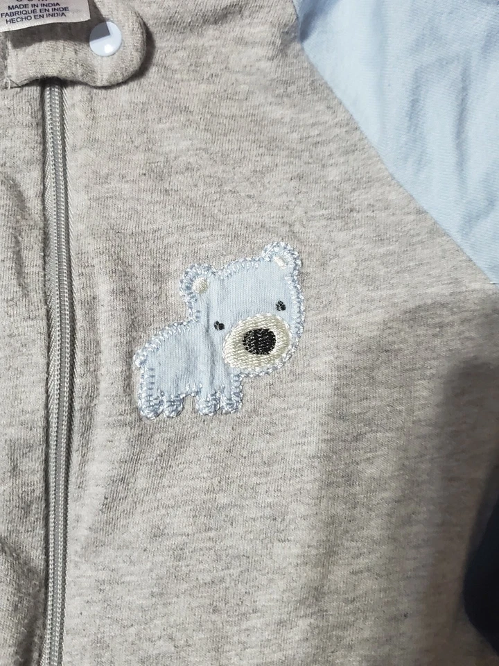 Gerber Baby 2-Pack Blanket Sleeper Size 6-9 Months free onesie - Imagem 2 de 4